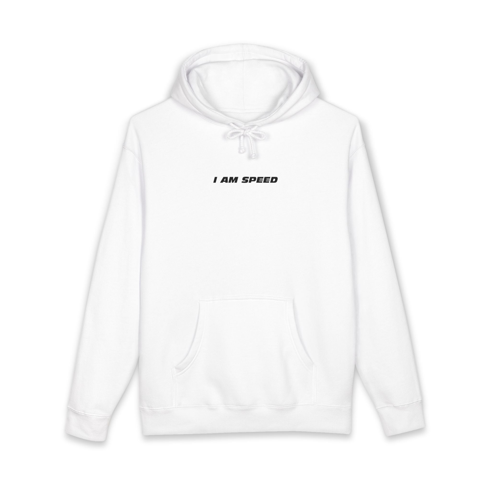 "I AM SPEED" White Hoodie