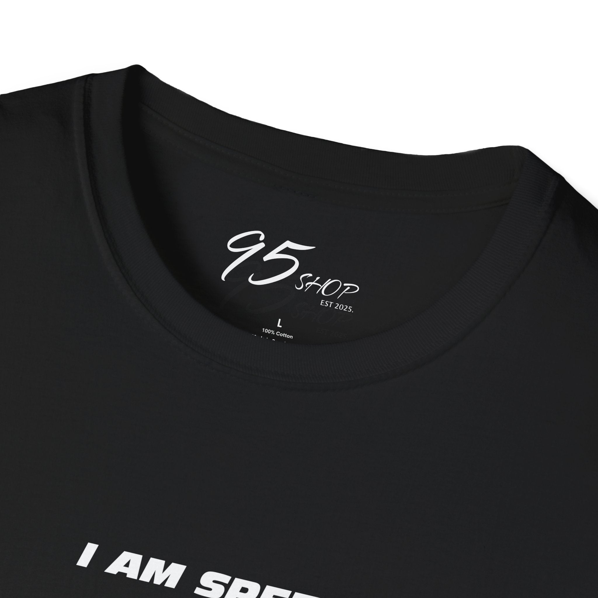 "I AM SPEED" Black T-shirt